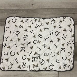 Burt's Bees Alphabet Reversible Baby Blanket